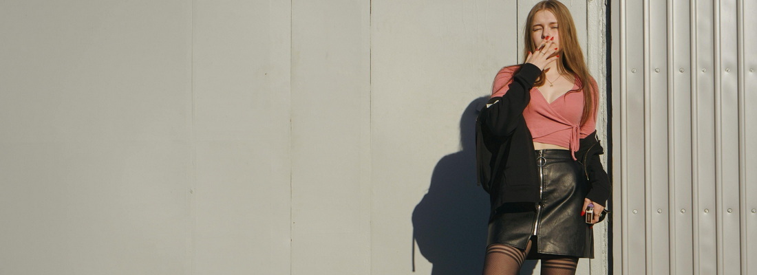 Leather jackets with Skirts make A perfect Combo