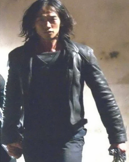 Ninja Assassin Rain (Raizo) Black Leather Jacket