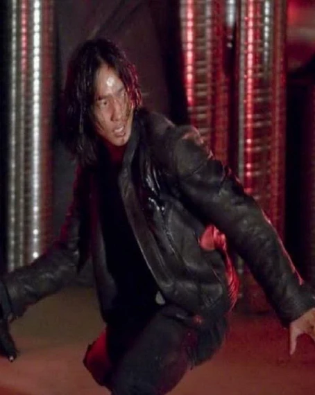 Ninja Assassin Rain as Raizo Black Leather Jacket