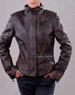 Alison Women leather bomber jacket