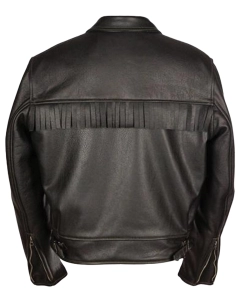 black-biker Black biker jacket for men