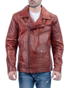 Brown-Biker Brown Biker Leather Jackets for Mens