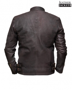 Steve-Rogers Civil War Steve Rogers Brown Leather Jacket