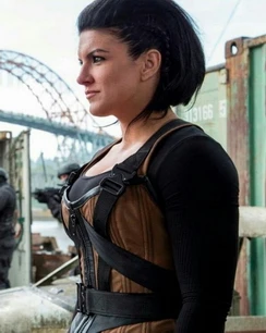 Ginacarano-Vest Angel Dust Deadpool Gina Carano Brown Vest