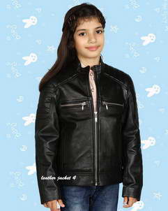 Girls girls biker jacket leather