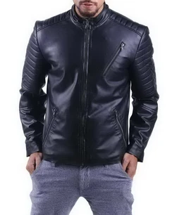 Homme Homme leather biker jacket