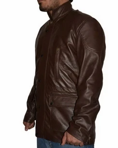 Liam Neeson Run All Night Brown Leather Jacket