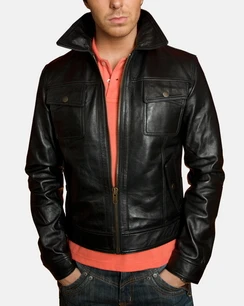 Meaux bomber leather jacket