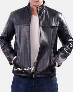 Polson two way zipper leather jacket