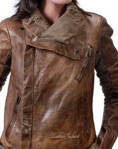 Trisha rick owens leather jacket