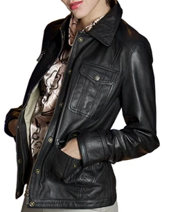 Rochelle classic women leather jacket