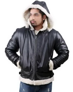 B3 Black hoodie jacket