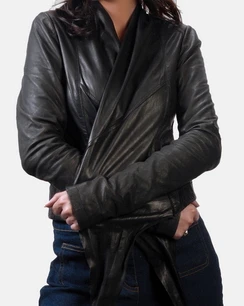 JIJIL unlined womens leather jacket