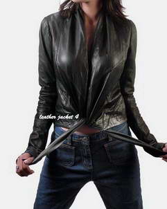 Women Un-lined Leather Jacket