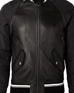 Vermont perforated leather jacket