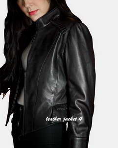 Nantere women's short leather jacket