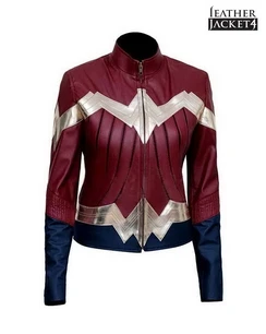 Wonder-Woman Wonder Woman Casual Leather Jacket