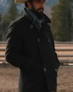 Ryan Bingham Yellowstone Wool Pea Coat