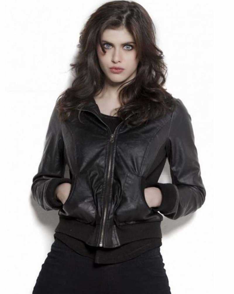 Buy Alexandra Daddario Leather Jacket