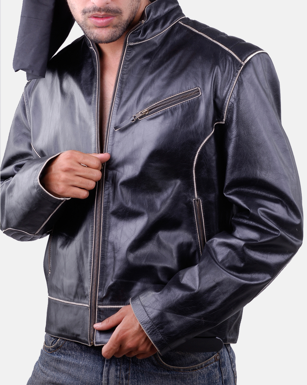 Arkansas moto leather jacket