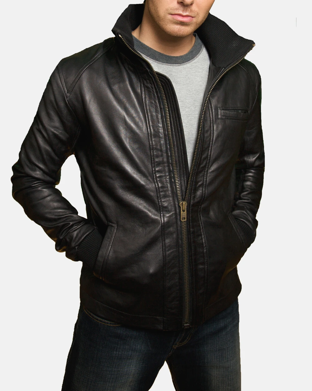 Belfort Belfort mens leather jacket