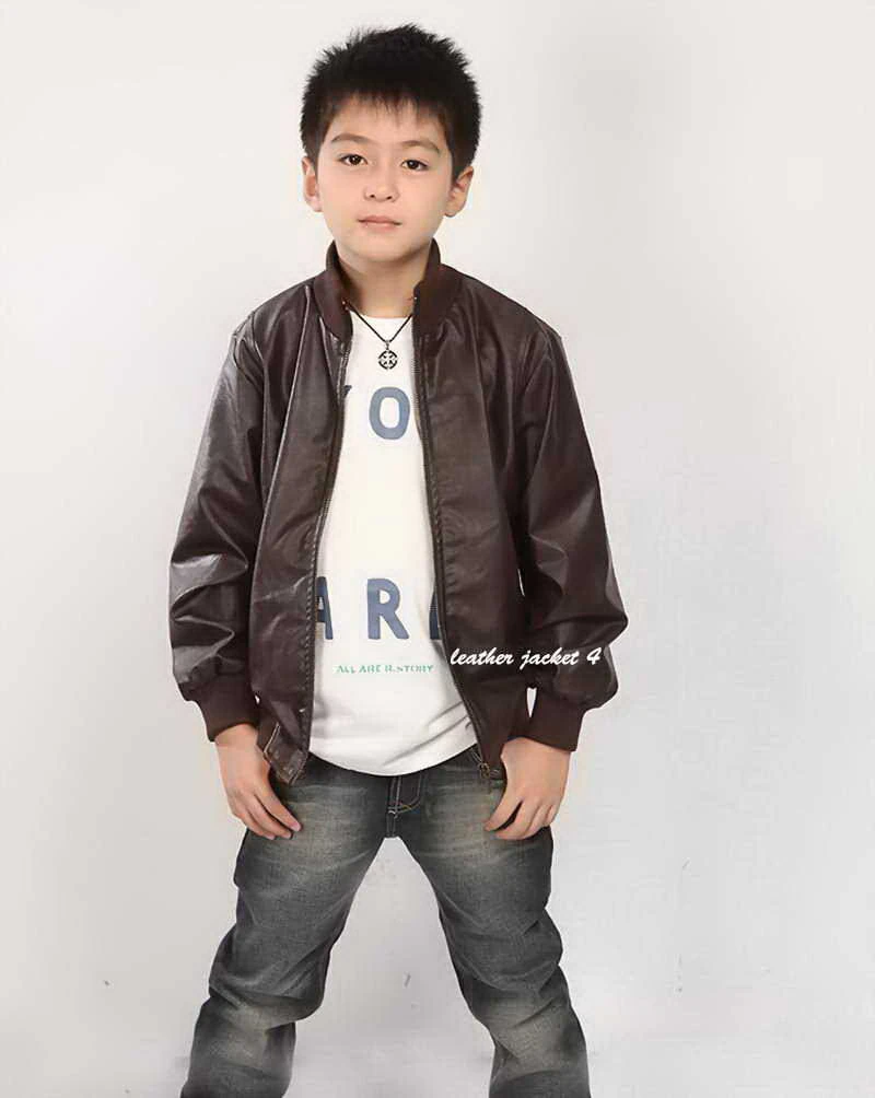 Boy kids leather jacket for boys