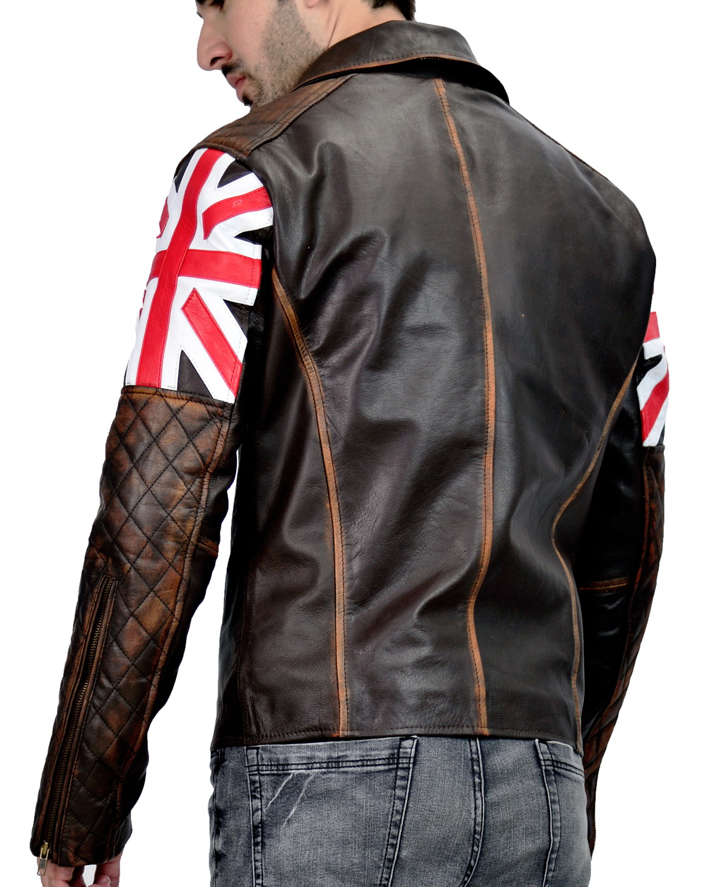 Buy British Flag Leather Jacket