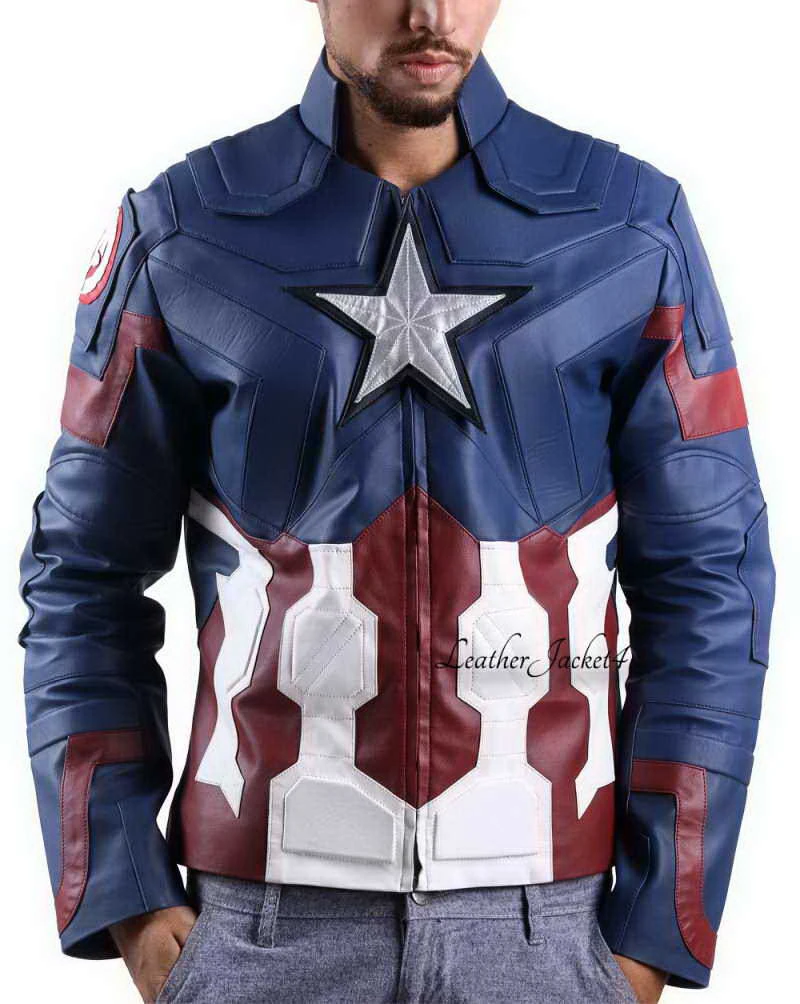 Captain-America Captain America Civil War Leather Jacket