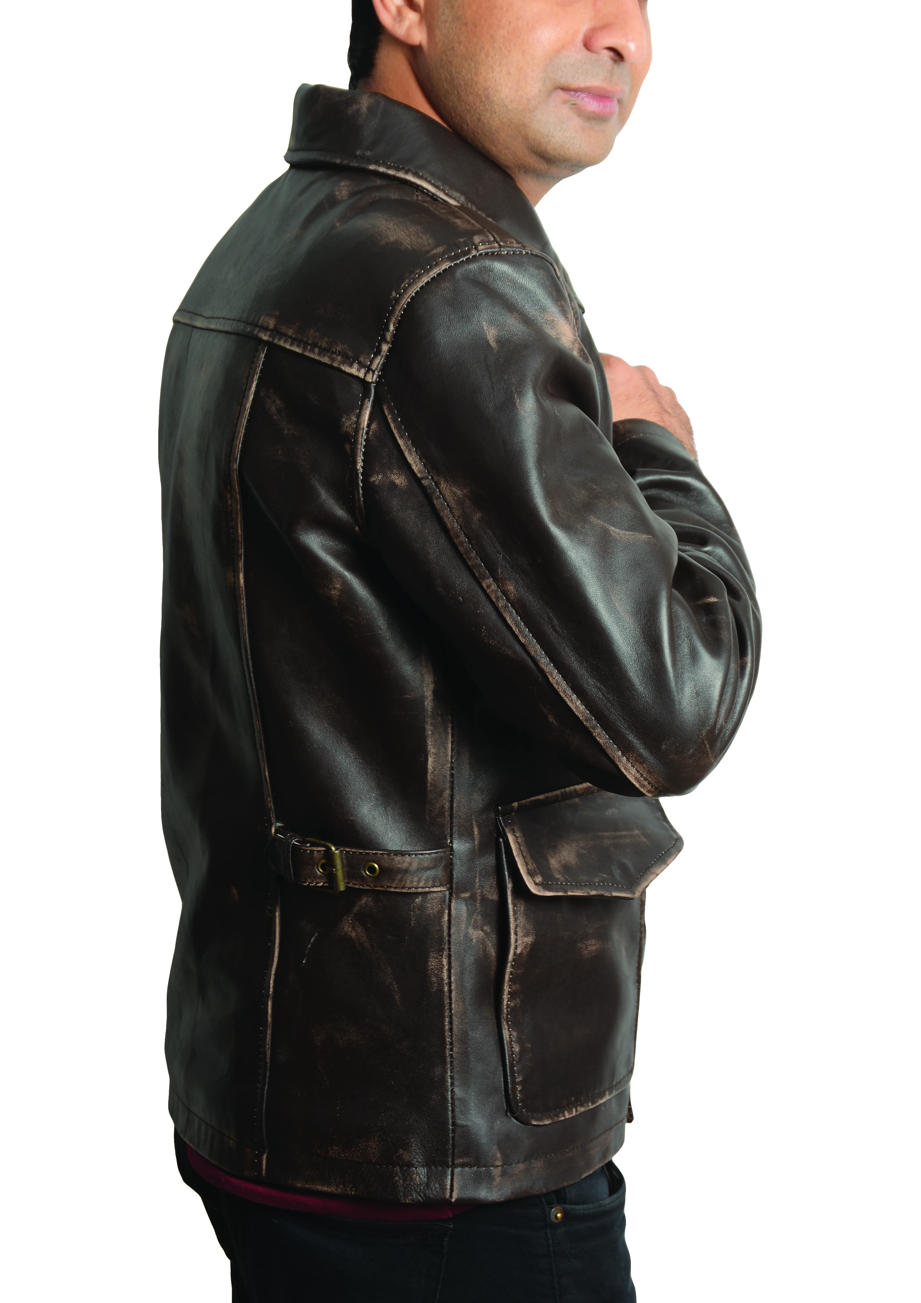 Indiana-Jones Indiana Jones Vintage Brown Leather Jacket