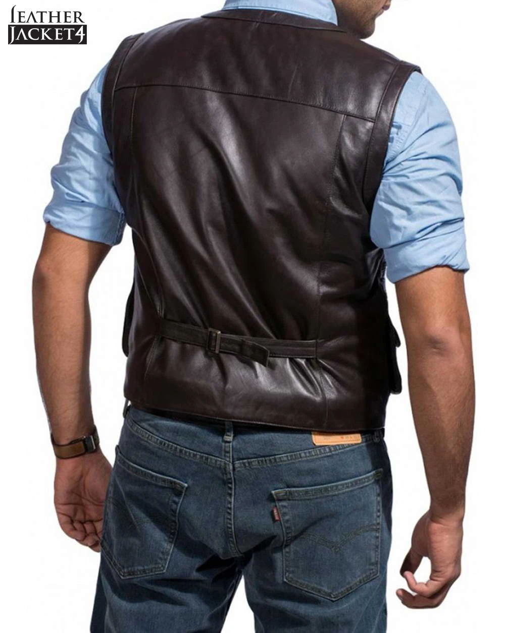 Jurassic-Vest Jurassic World Chris Pratt Leather Vest
