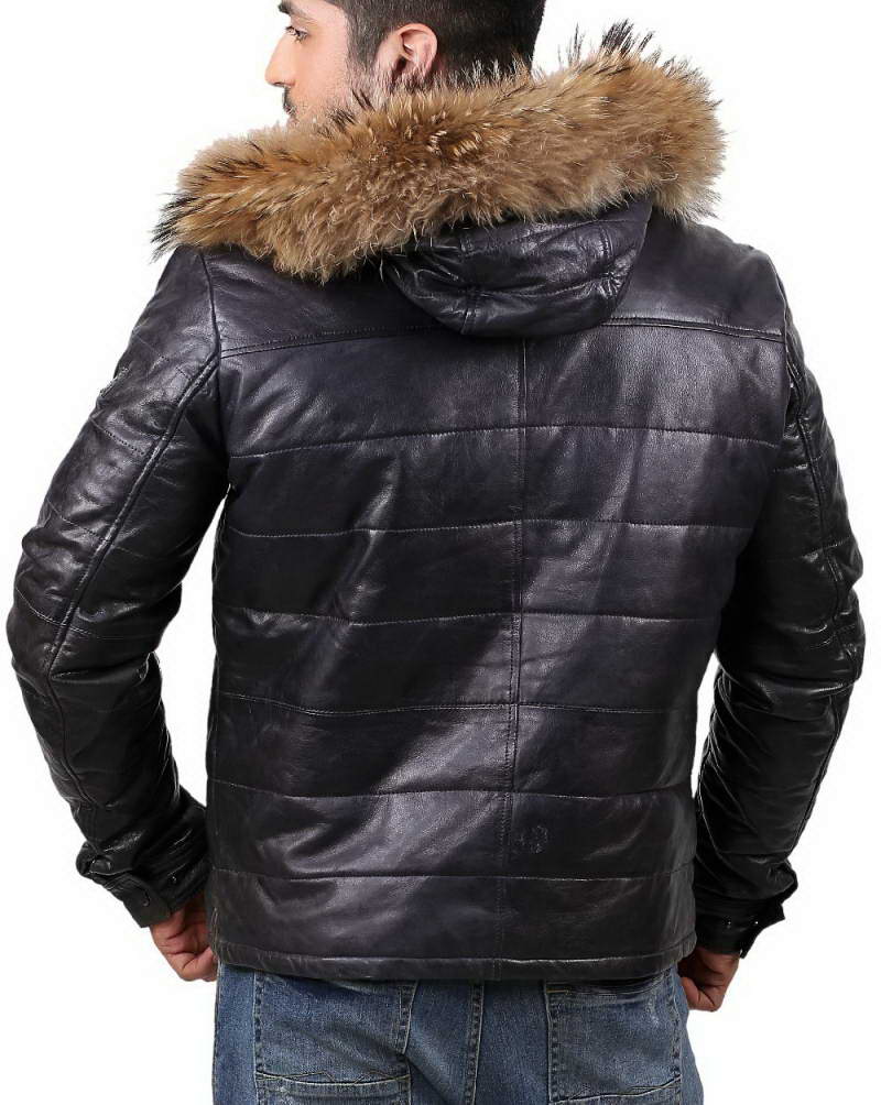 Buy Mens Parka Leather Jacket