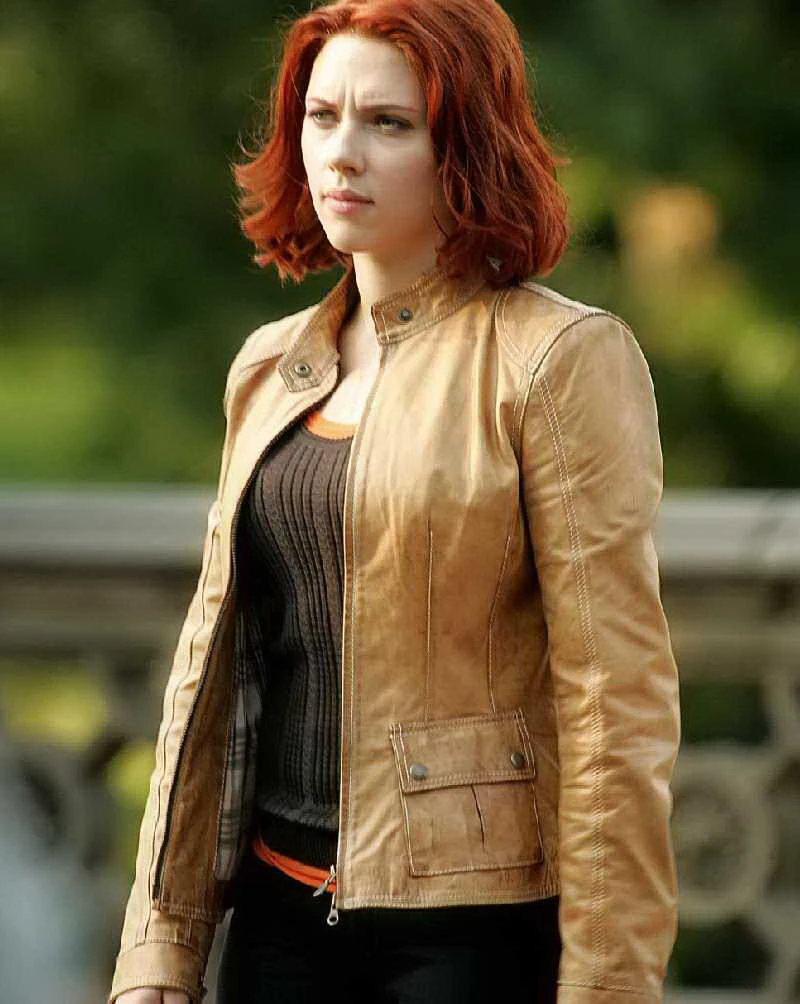 Scarlett scarlett leather jacket