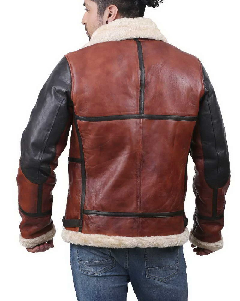 Buy Shearling Aviator Leather Jacket