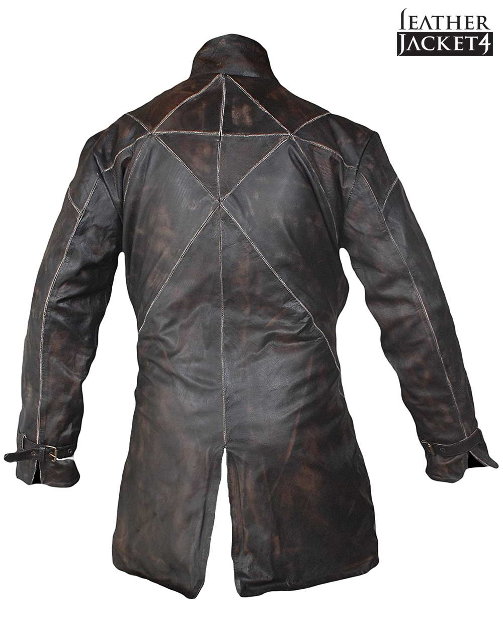 Aidenpearce Watch Dogs Aiden Pearce Real Leather Jacket Coat