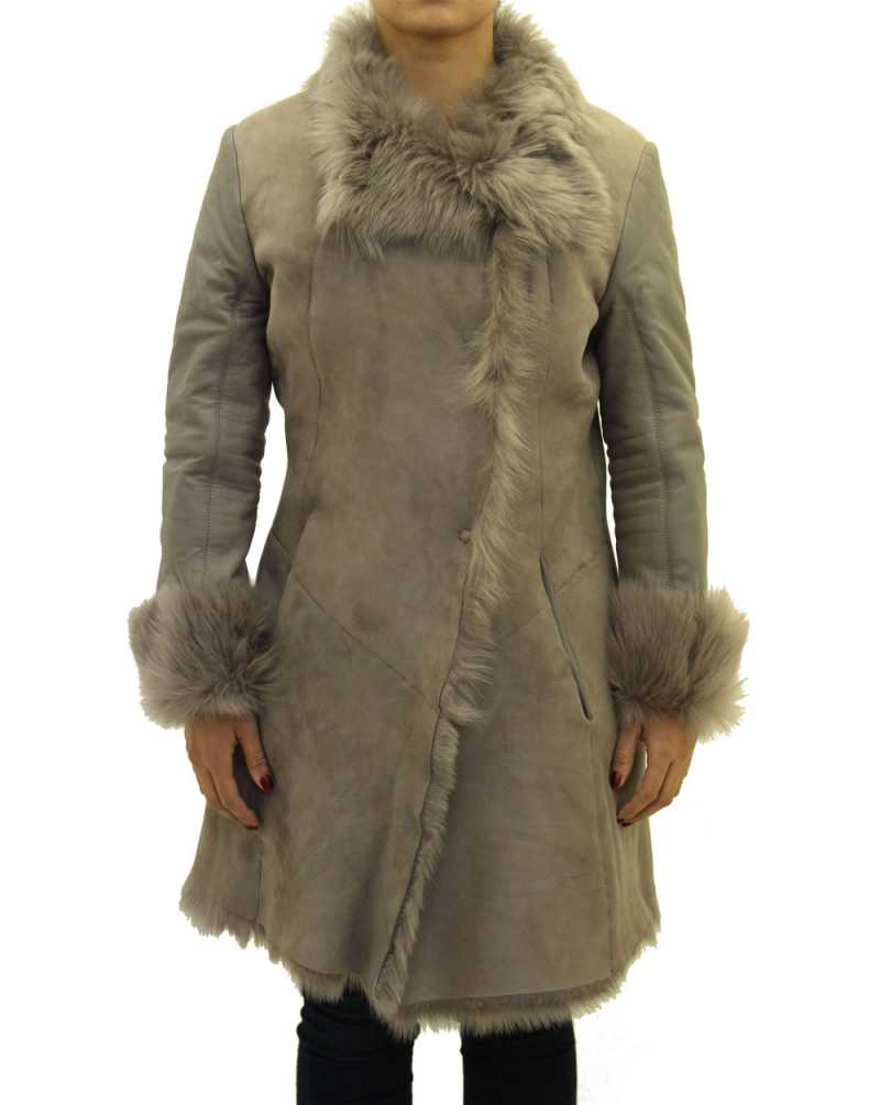 Womens Sheepskin Large Reversible Coat