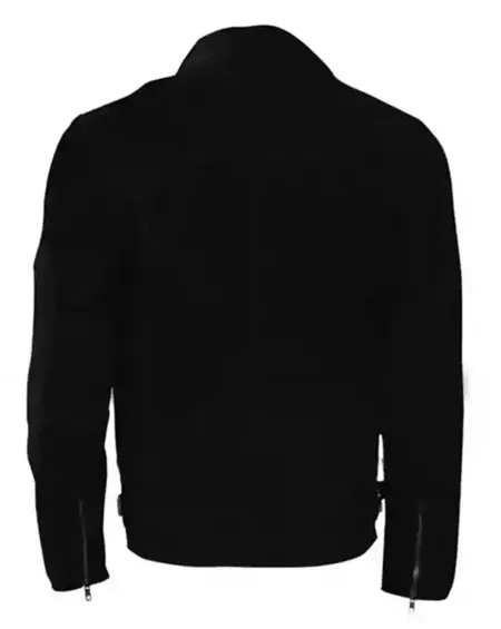 Adam Lambert Trench Coat in Black Leather