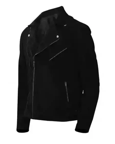 Adam Lambert Trench Coat in Black Leather