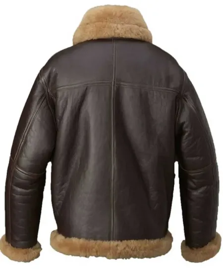 Aquaman Arthur Curry Fur Brown Distressed Leather jacket