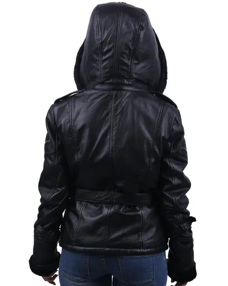 Once Upon a Time Emma Swan Black Leather Jacket