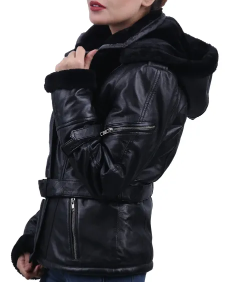 Once Upon a Time Emma Swan Black Leather Jacket