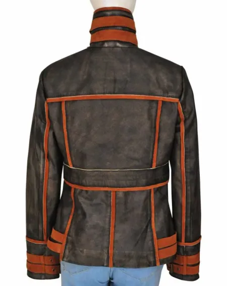Jessica Biel Total Recall Melina Brown Leather Jacket