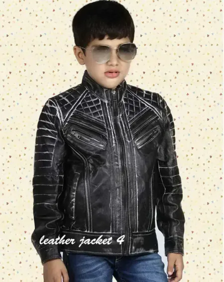 thumbnail image 2 of Highway Leather Kids' Traditional Motorcycle Vest – Black Toddler Biker Vest (SH2011) – Unisex, Sizes XS-3XL 2 of 6