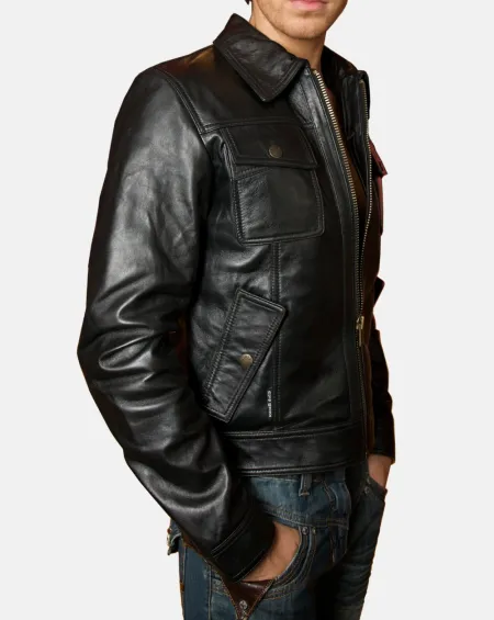 Bomber Leather Jacket