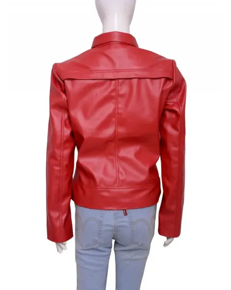 Once Upon A Time Emma Swan Jennifer Morrison Red Leather Jacket