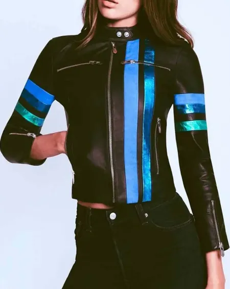 Rachel Bilson Take Two Moto Racer Leather Jacket