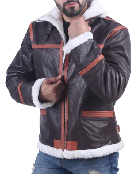 Leon Kennedy Resident Evil 4 Shearling B3 Jacket