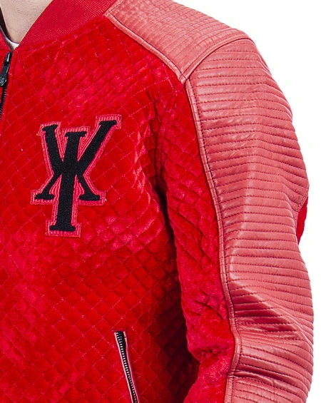 Simba Red Mens Velvet Jacket