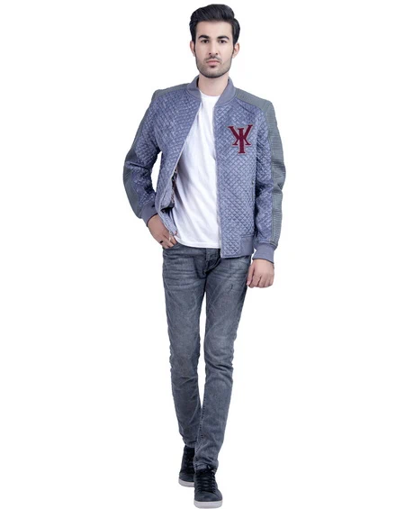 Simba Silver Mens Velvet Jacket