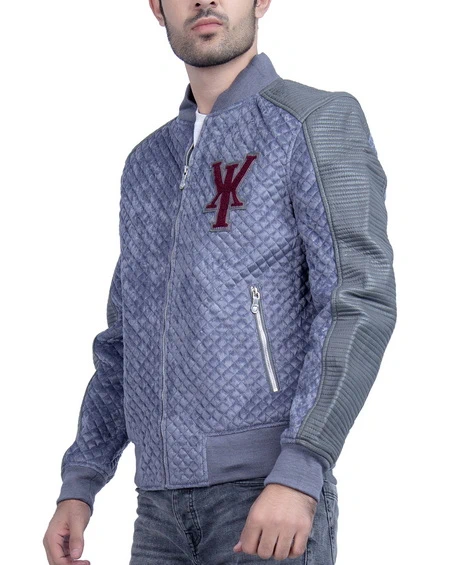 Simba Silver Mens Velvet Jacket