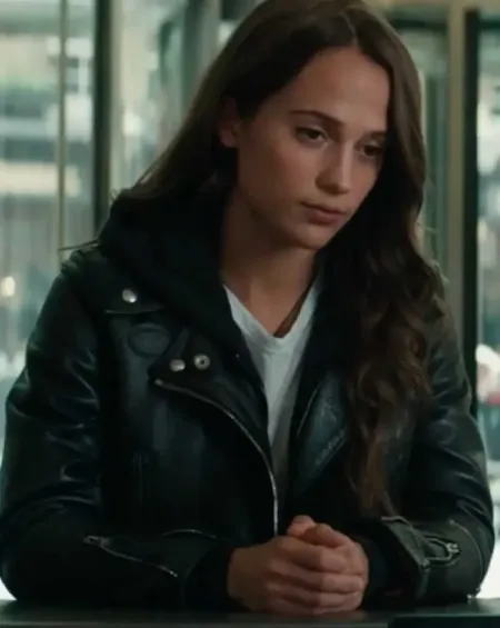 Tomb Raider Alicia Vikander Leather Jacket